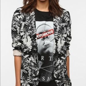 Black and White Easy Blazer